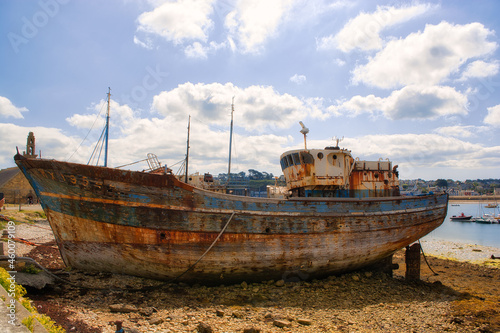 Ship on the Ship Cemetery in Brittany (Camaret Sur Mer) photo