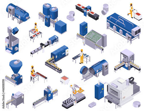 Canned Food Production Icons