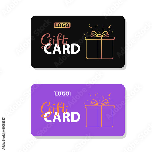 set of gift cards
