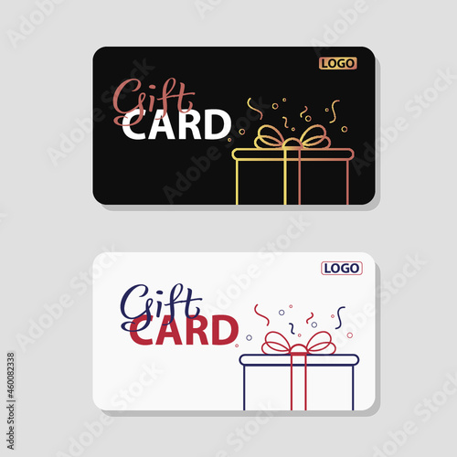 set of gift cards