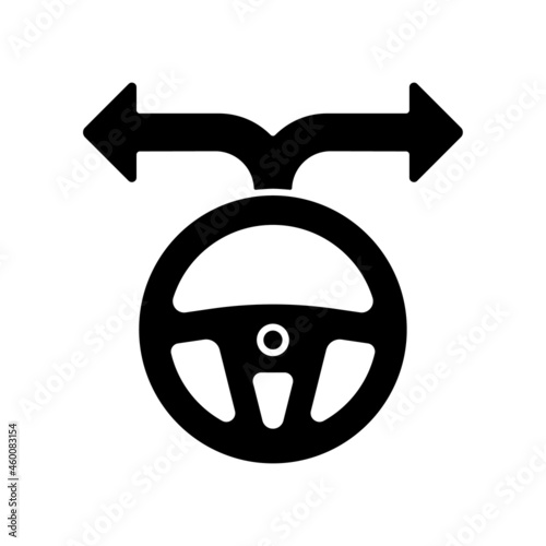 Flexibility to alternatives black glyph icon. Fast adaptation skill. Mobility and adaptability. Critical thinking ability. Silhouette symbol on white space. Vector isolated illustration