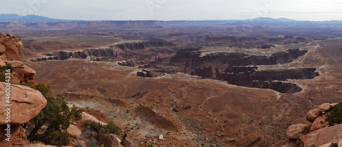 Canyonlands National Park with red rock canyon landscape aerial panoramic view, Utah, United States © Milan