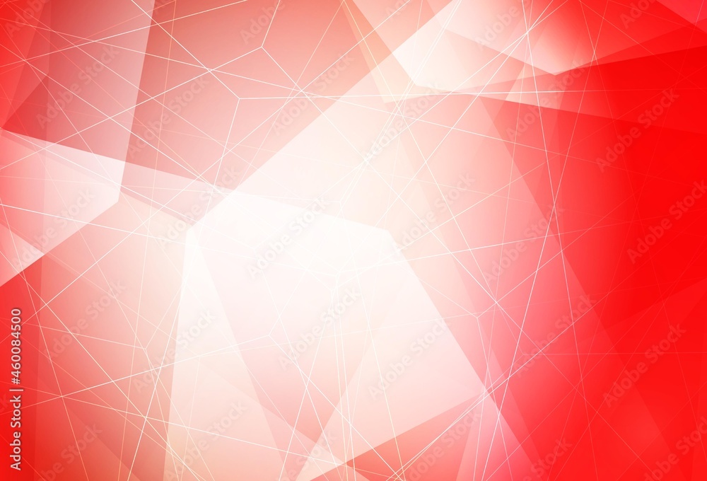 Light Red vector template with crystals, triangles. Light Red vector template with crystals, triangles.