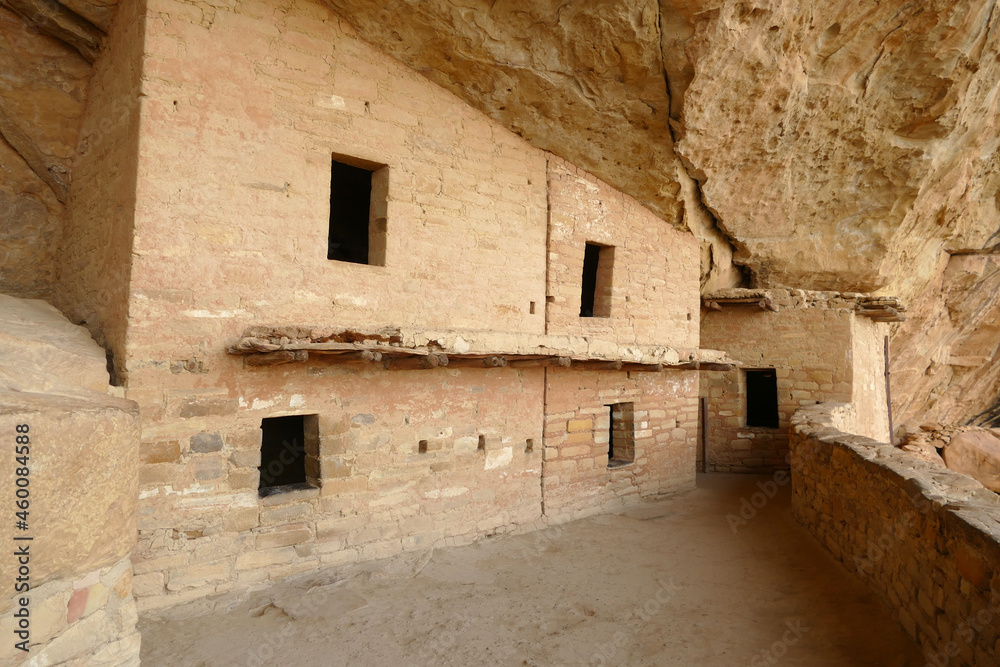 Mesa Verde National Park, best preserved cliff house built by Pueblo Anasazi people, popular tourist place