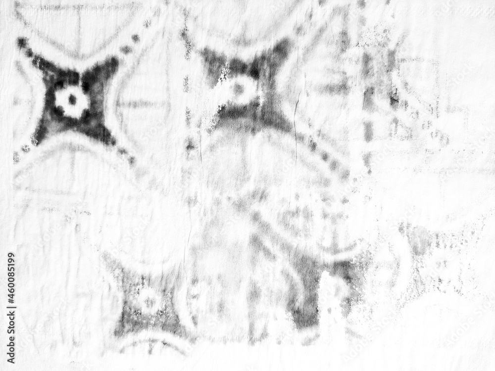 Fototapeta premium Dirty art. Black and white abstract ink
