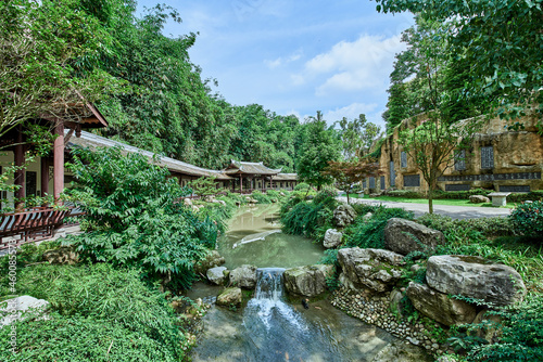 A view of a park in Chengdu, Sichuan, China