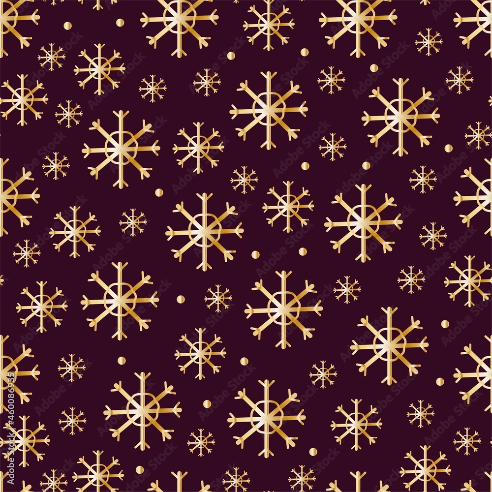 custom made wallpaper toronto digitalChristmas seamless patterns, prints with gold elements. Vector patterns. Golden objects on a dark background.