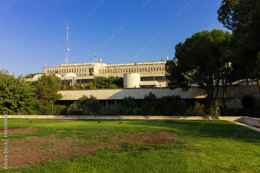 jerusalem-israel. 26-08-2021. The building of Hadassah Hospital on Mount Scopus