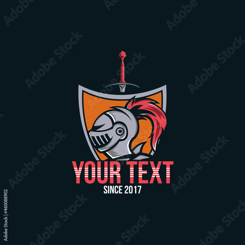 Knight logo, Knight head warrior for esports gamer logo