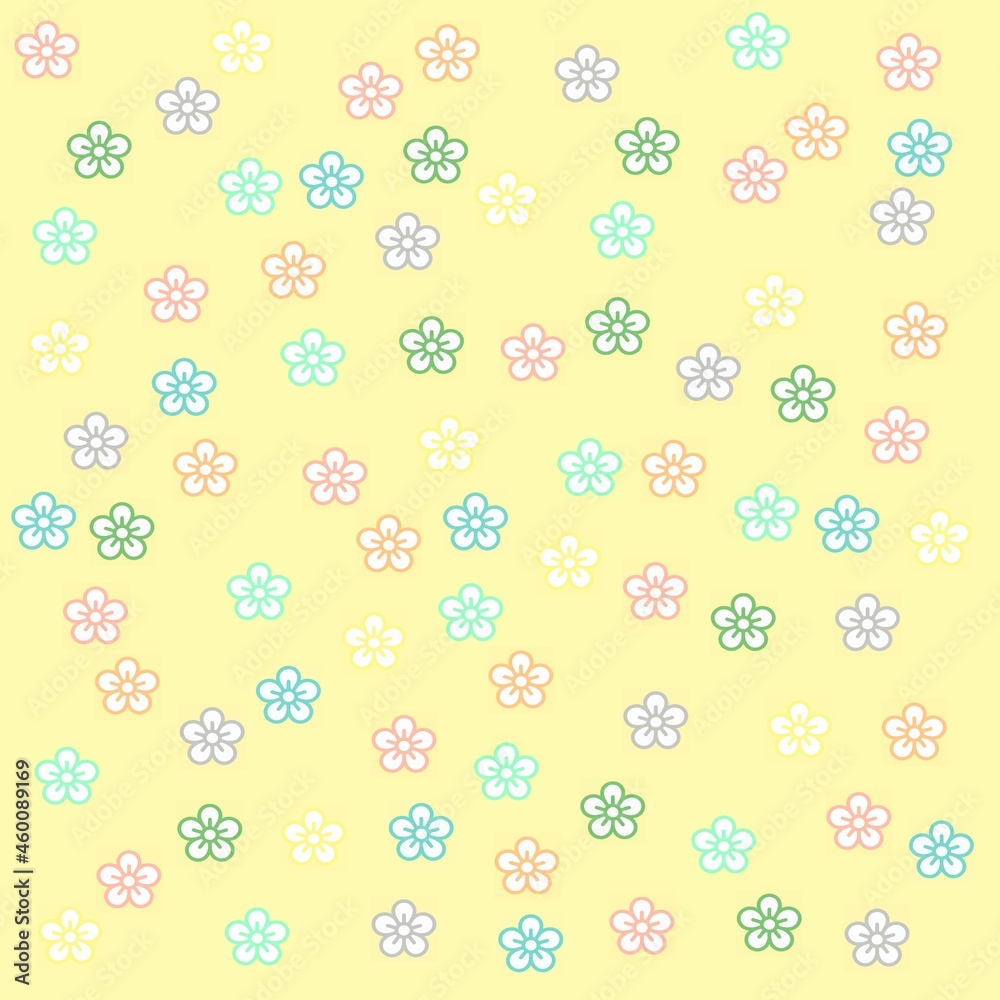 custom made wallpaper toronto digitalPastel Spring Floral Patterned Backgrounds, Stationery and, Journal Paper