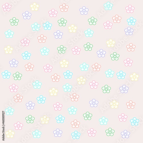 Pastel Spring Floral Patterned Backgrounds, Stationery and, Journal Paper