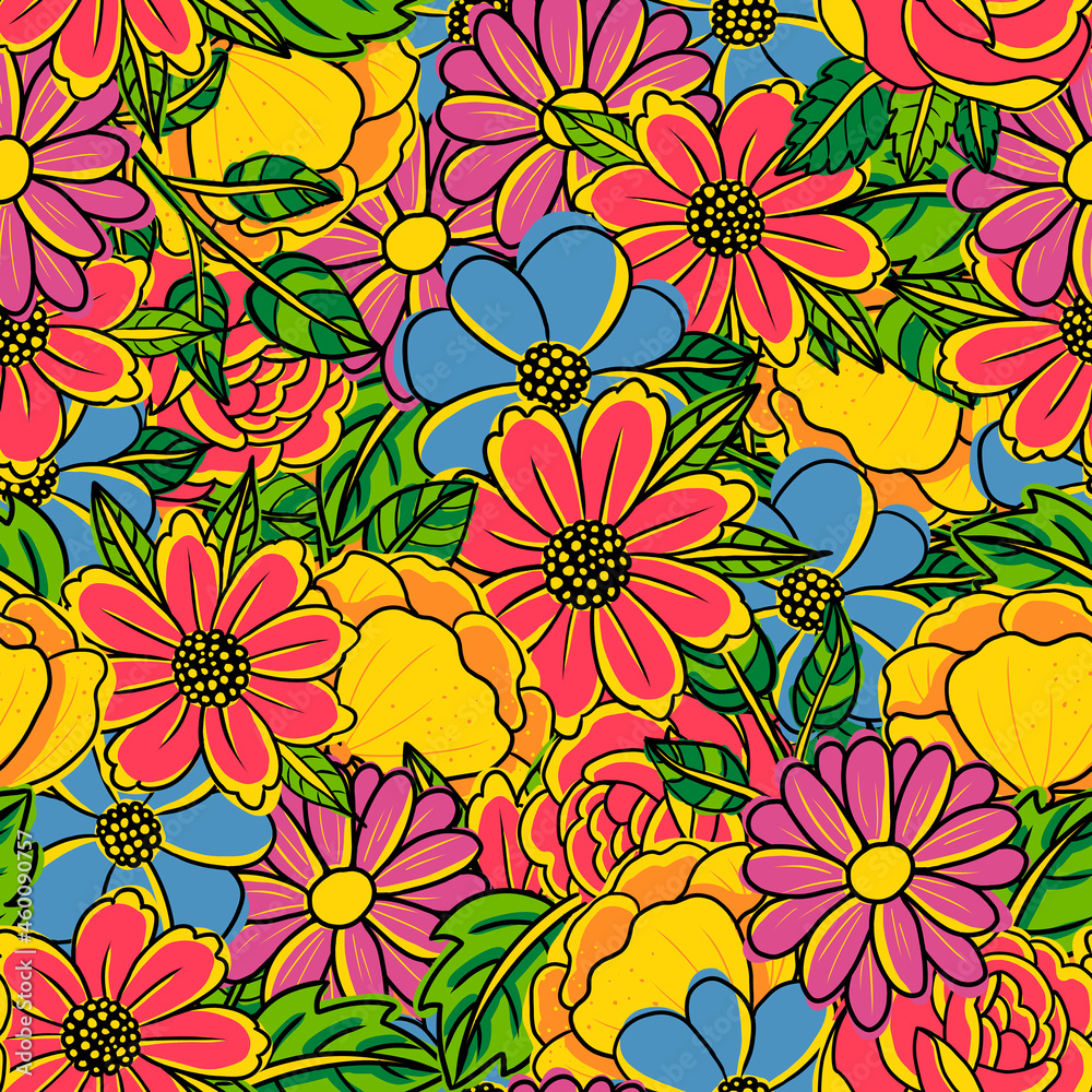 custom made wallpaper toronto digitalFlowers Seamless Pattern for party, anniversary, birthday. Design for banner, poster, card, invitation and scrapbook
