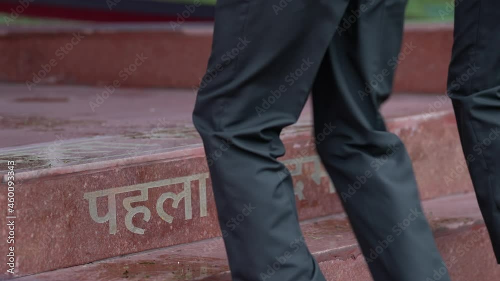 The first step to join the Indian Army of Young army officers after 18 months of tough training in the Indian Military Academy IMA. High-quality Apple prores 4k slow motion. 