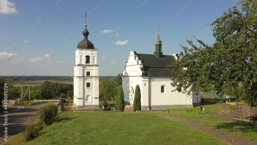 The Illinska Church in Subotiv village, Ukraine, view from a drone The Illinska Church in Subotiv village, Ukraine, view from a drone
