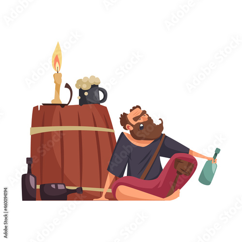 Cartoon Pirate Illustration