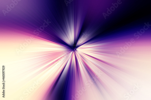 Abstract radial zoom blur surface   in dark lilac, pink and white tones. Bright lilac pink background with radial, radiating, converging lines.