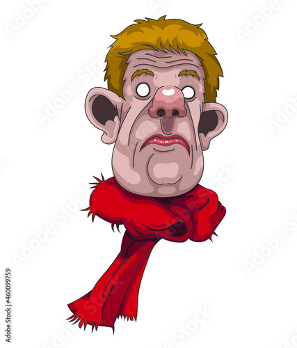 Personnage à l'écharpe