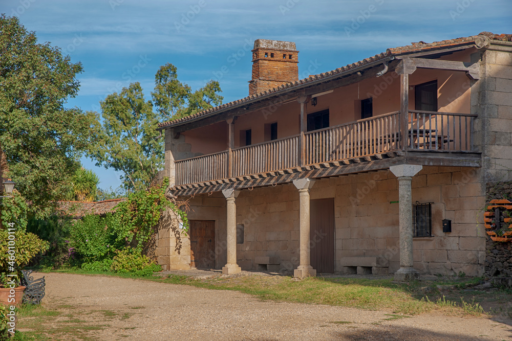 antiguo municipio abandonado de Granadilla en la provincia de Cáceres, España