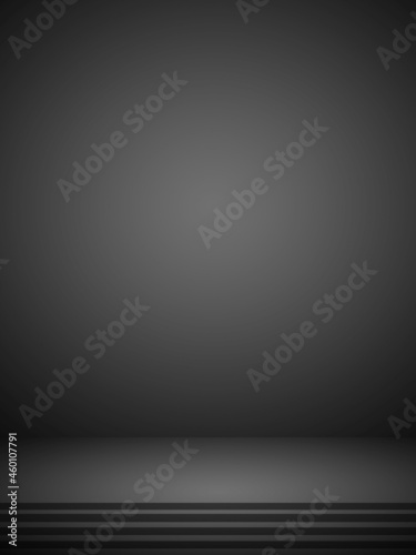 Abstract black background, can be used for valentines or Christmas design layout, studio, web template, room and report with smooth gradient color. ( Black and gray background ) © PurMoon