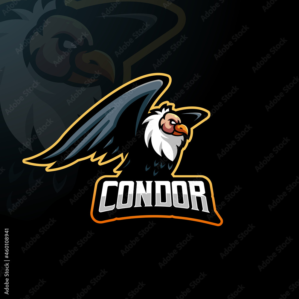 mascot logo gamers template design