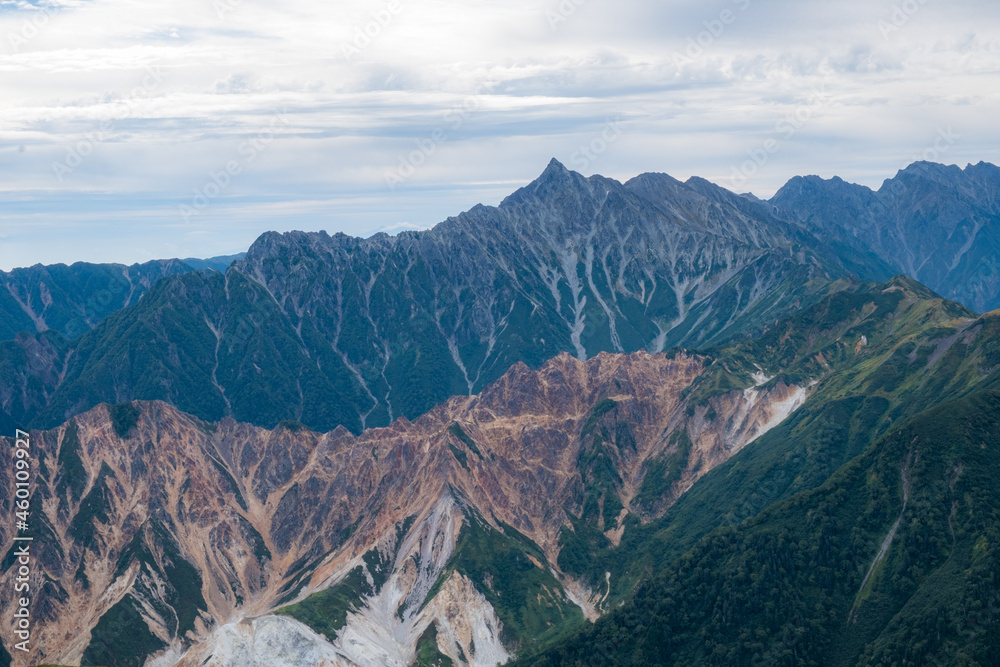 Naklejka premium 霞む山々