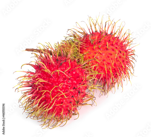 Rambutan isolated on white with clipping path
