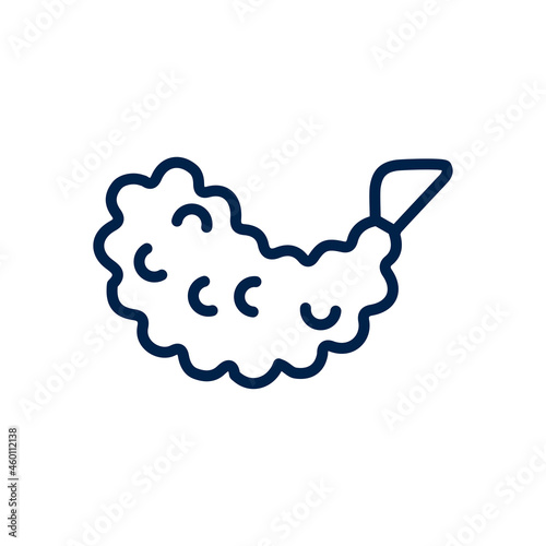 Tempura icon logo template isolated on white background.