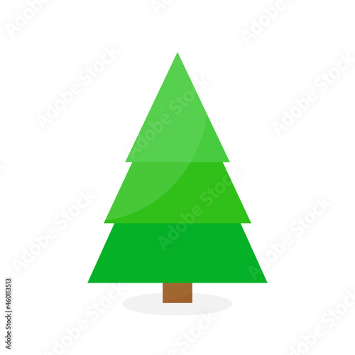 This is a Christmas tree isolated on a white background.