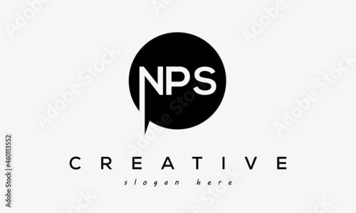 NPS creative circle letters logo design victor
