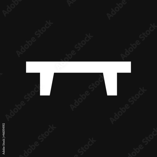 Table Icon on grey background