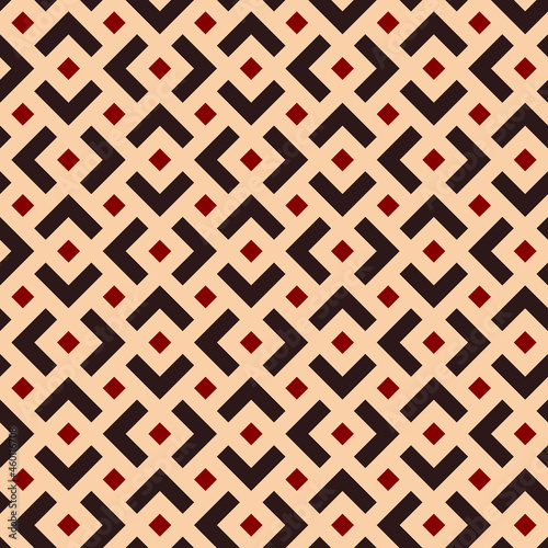 African Print Fabric. Vector Seamless Tribal Pattern. Traditional Ethnic Hand Drawn Ornament for your Design Cloth, Carpet, Rug, Wrap