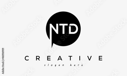 NTD creative circle letters logo design victor	 photo