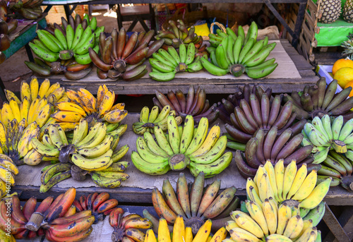 Selling banana at rural market