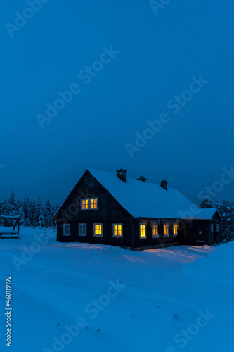 Jizerka settlemen, parts village Korenov, Liberec region, Northern Bohemia, Czech Republic