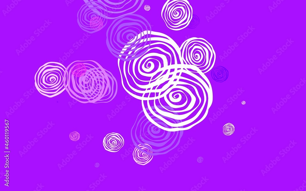 Light Purple, Pink vector elegant template with roses.