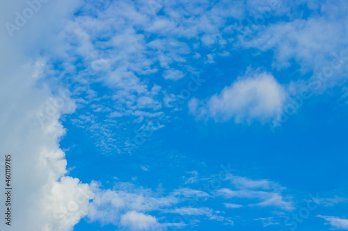 the blue sky after rained