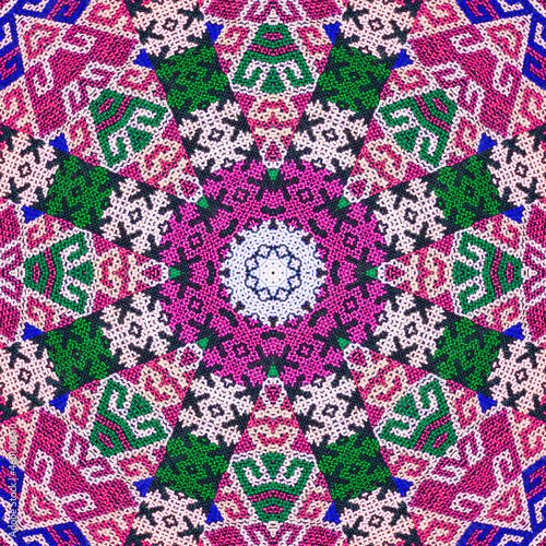 Seamless kaleidoscope or endless pattern for ceramic tile, wallpaper, linoleum, textile, web page background used