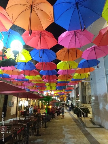 umbrellas in the city © Tatiana