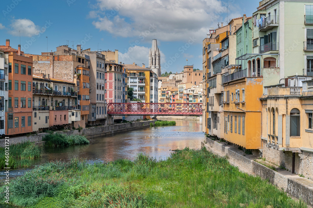 Obraz premium Eiffel Bridge in Girona (Catalonia, Spain)