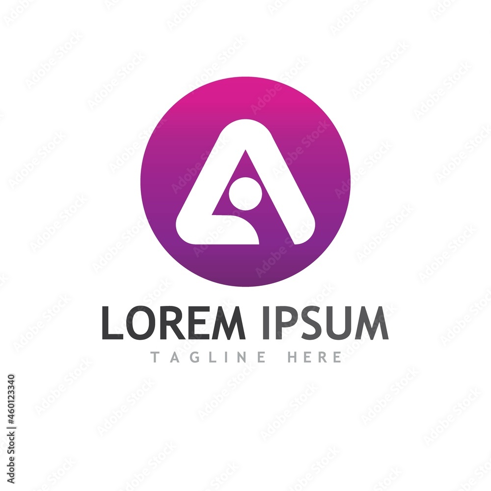 A Letter icon Template A Letter icon Template