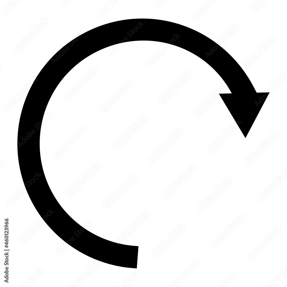 Vector Rotation Glyph Icon Design Vector Rotation Glyph Icon Design