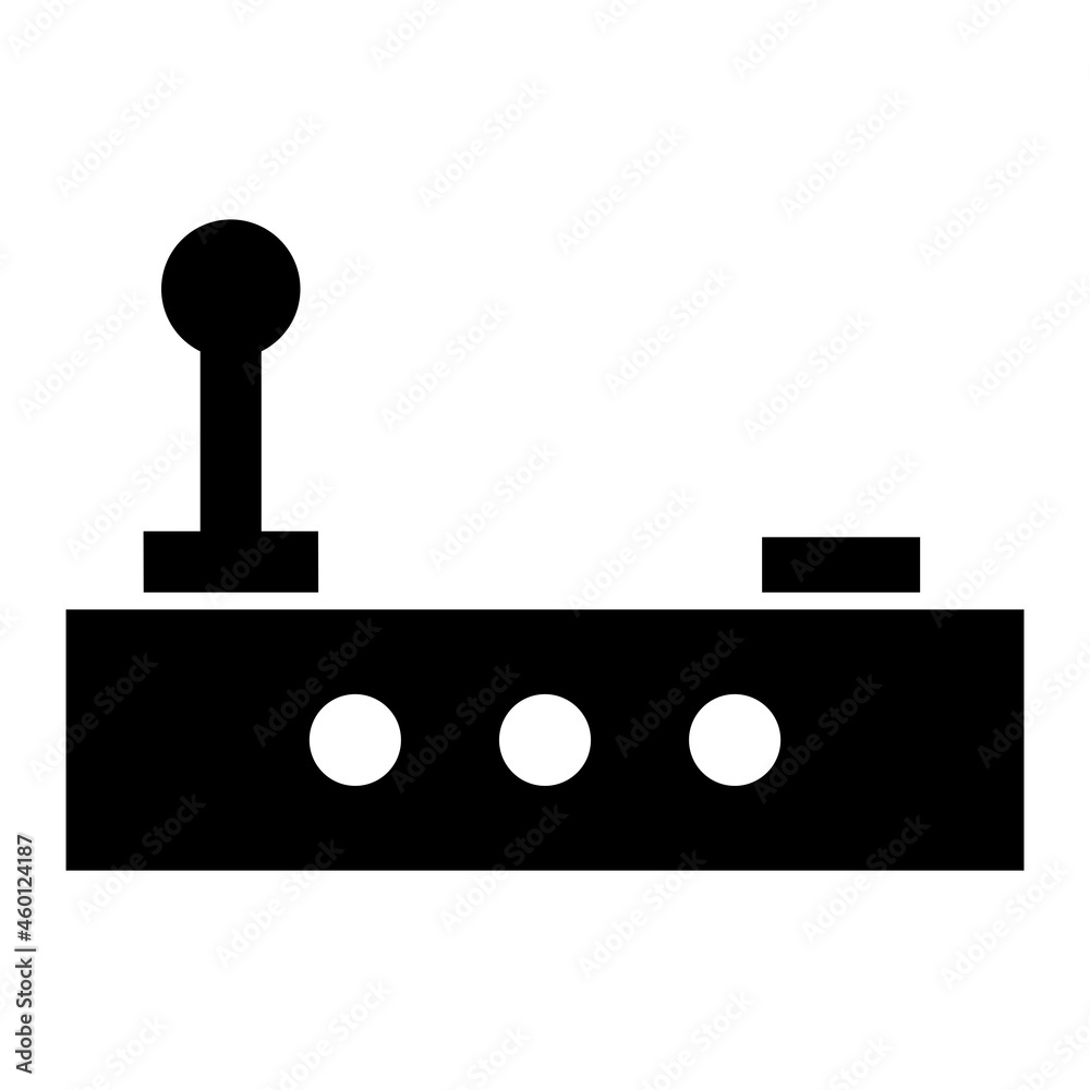 Vector Joystick Glyph Icon Design Vector Joystick Glyph Icon Design