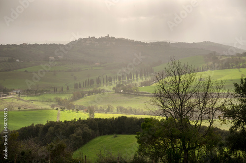landscapes in the countryside of Tuscany in Italy