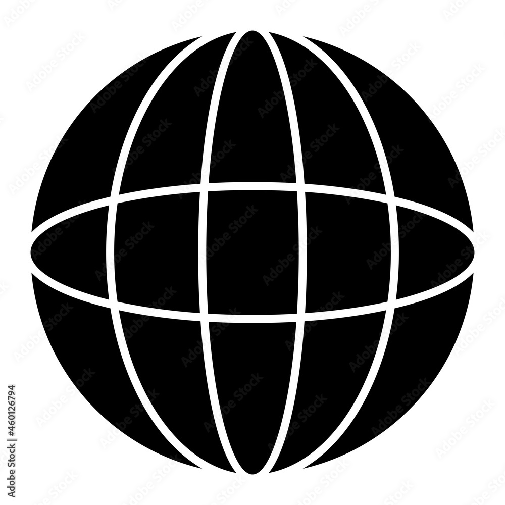 Vector Global Network Glyph Icon Design Vector Global Network Glyph Icon Design