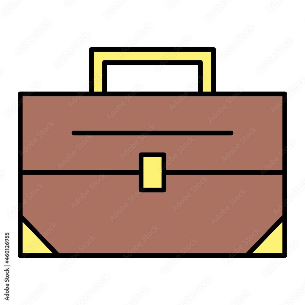 Vector Briefcase Filled Outline Icon Design Vector Briefcase Filled Outline Icon Design