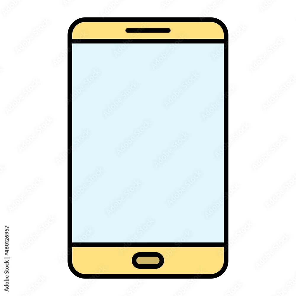 Vector Smart Phone Filled Outline Icon Design Vector Smart Phone Filled Outline Icon Design