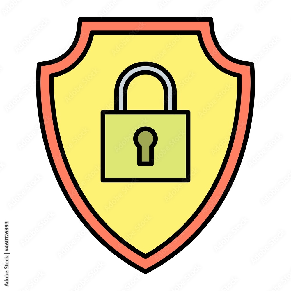 Vector Security Filled Outline Icon Design Vector Security Filled Outline Icon Design