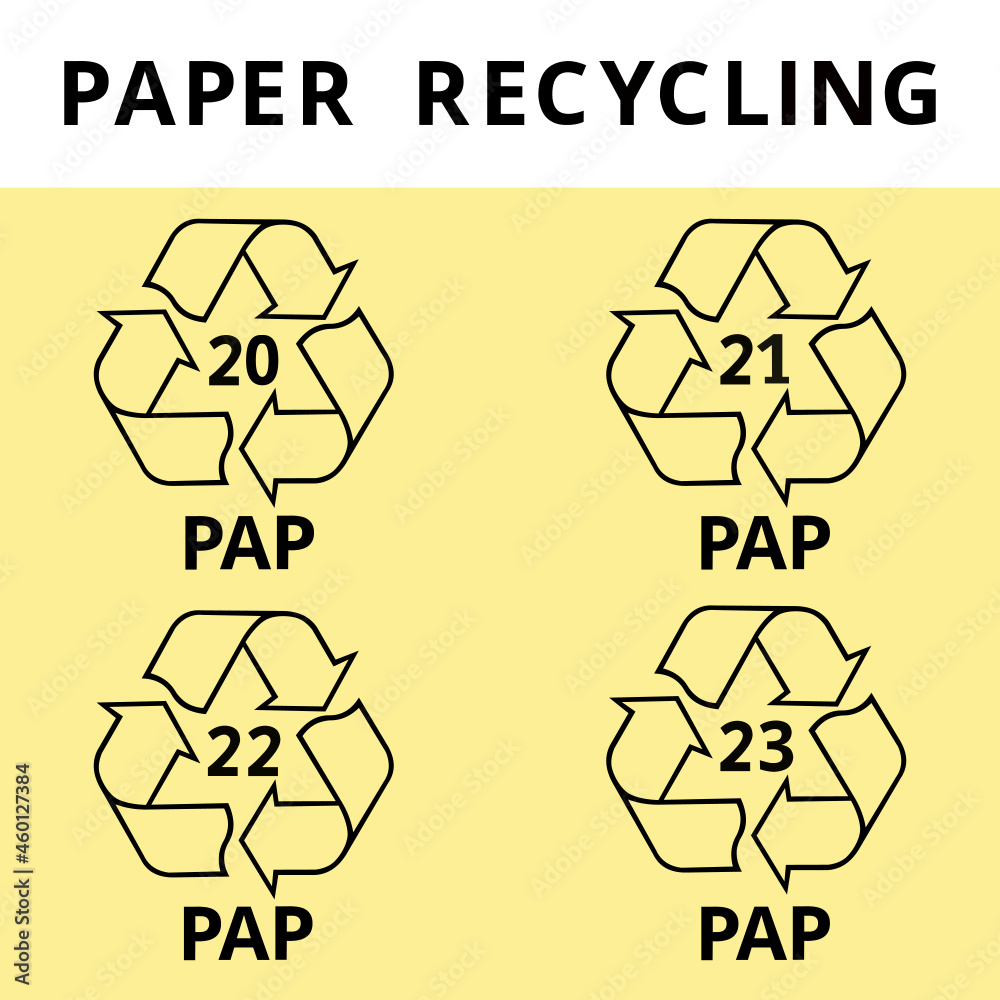 Obraz premium paper recycling logo