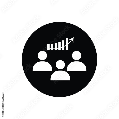 Business customers icon design for vector graphics