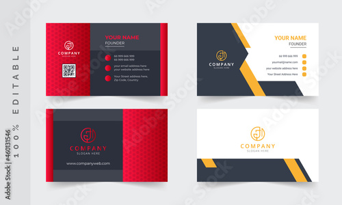 Modern business card template. Business card with photo, business card photography, business card layout. photography business cards. Blue business card, Orange business card, Yellow business card, Re